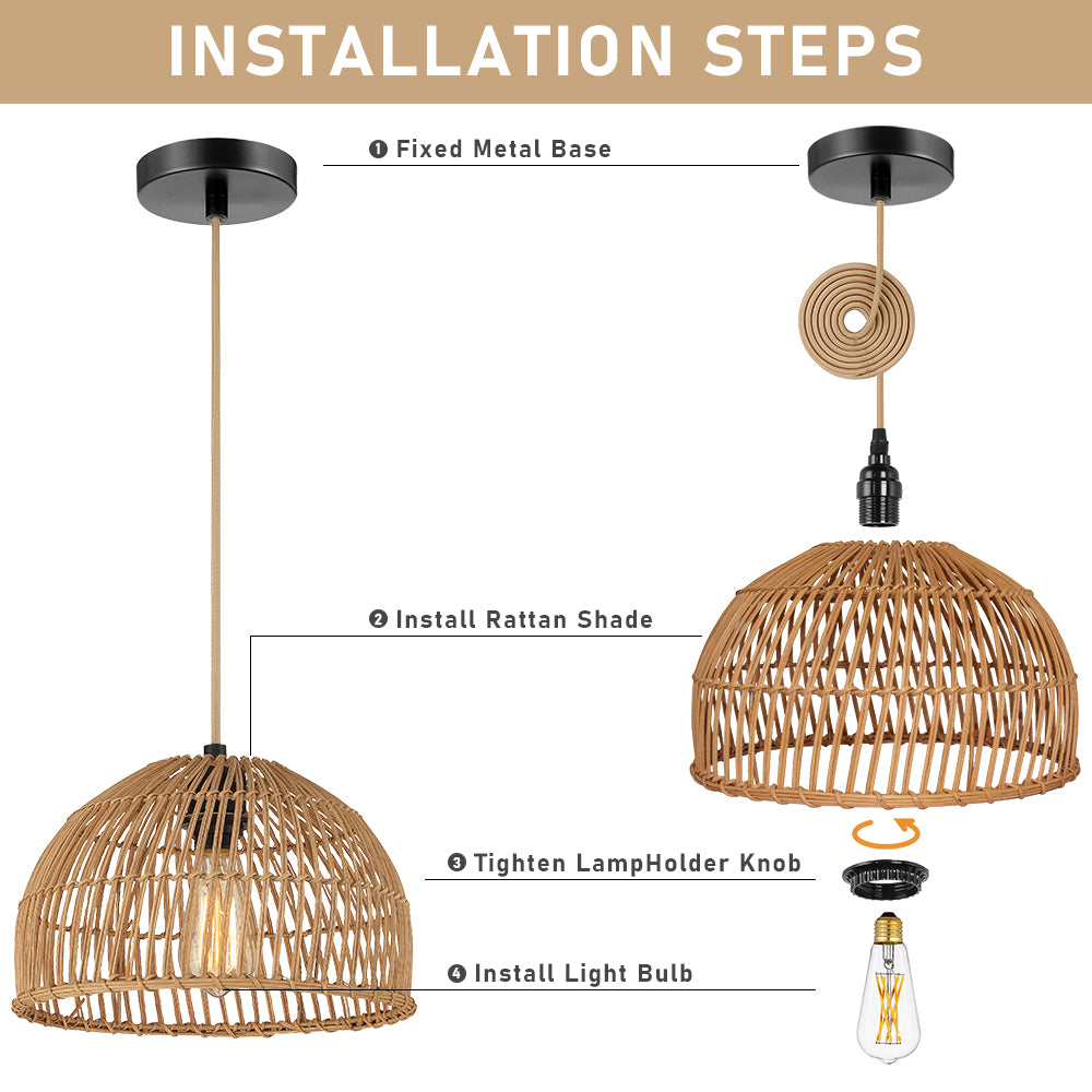 Rattan Pendant Light a Versatile and Easy-to-Install Solution for Home