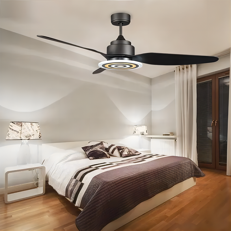 Special Style 54 Inch Decorative Ceiling Fan Simple Multi-function Led Ceiling Fans Remote Control Ceiling Fan with Light