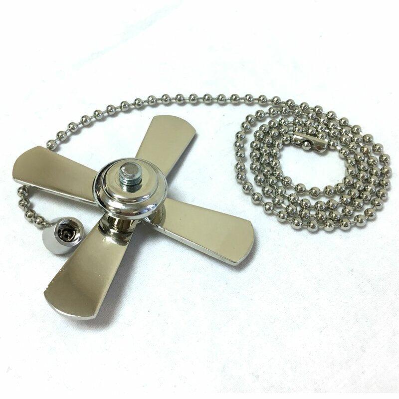 2 Piece Fan and Light Bulb Shaped Ceiling Fan Pull Chain Set