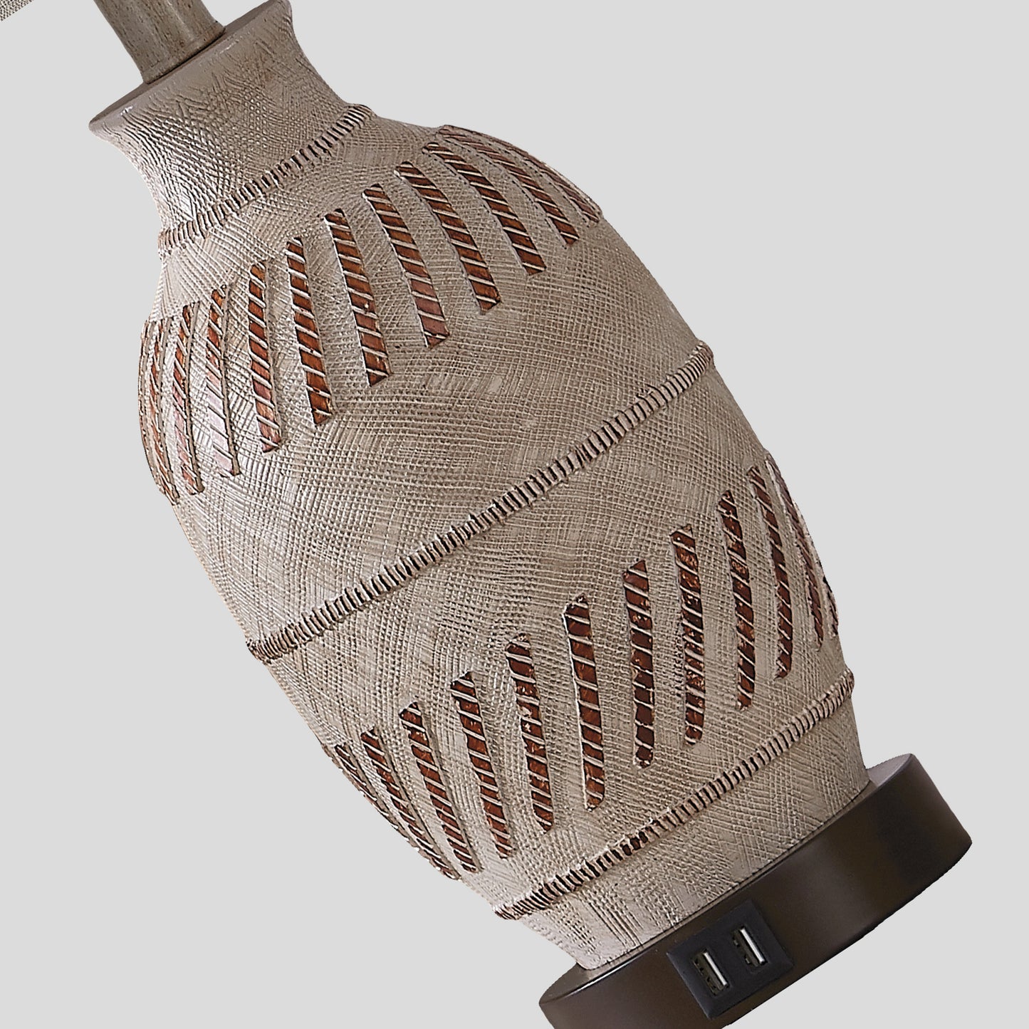 Cinkeda Twinset Bohemia Resin Carving Table Lamp