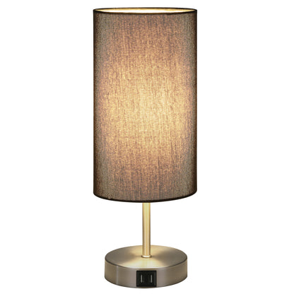 Touch-Sensitive Table Lamp Elegance, Convenience & Dual USB Charging Ports & Touch-sensitive Dimming Switch