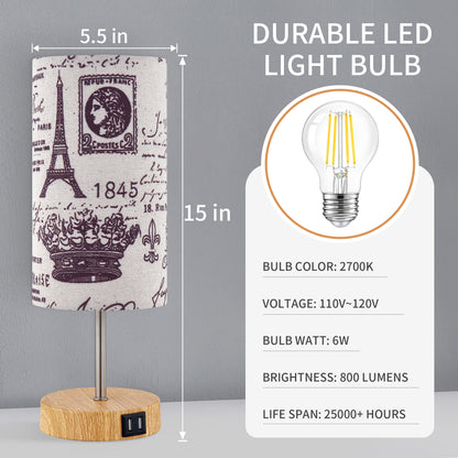 Table Lamps Feature Touch Dimming, USB Charging, and Exquisite Design