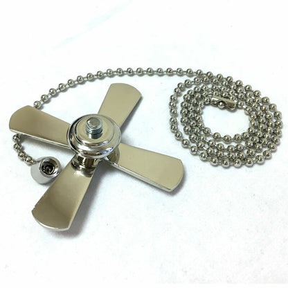 2 Piece Fan and Light Bulb Shaped Ceiling Fan Pull Chain Set